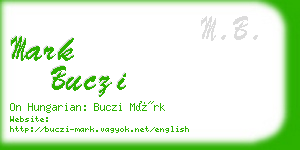 mark buczi business card